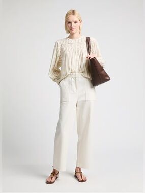 *New* Louise Misha Arlovie Pants in Cream, Size 36/Small